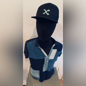 Ralph Lauren Polo - Deconstructed - XL - Greg Lauren inspired - XL - Black Blue